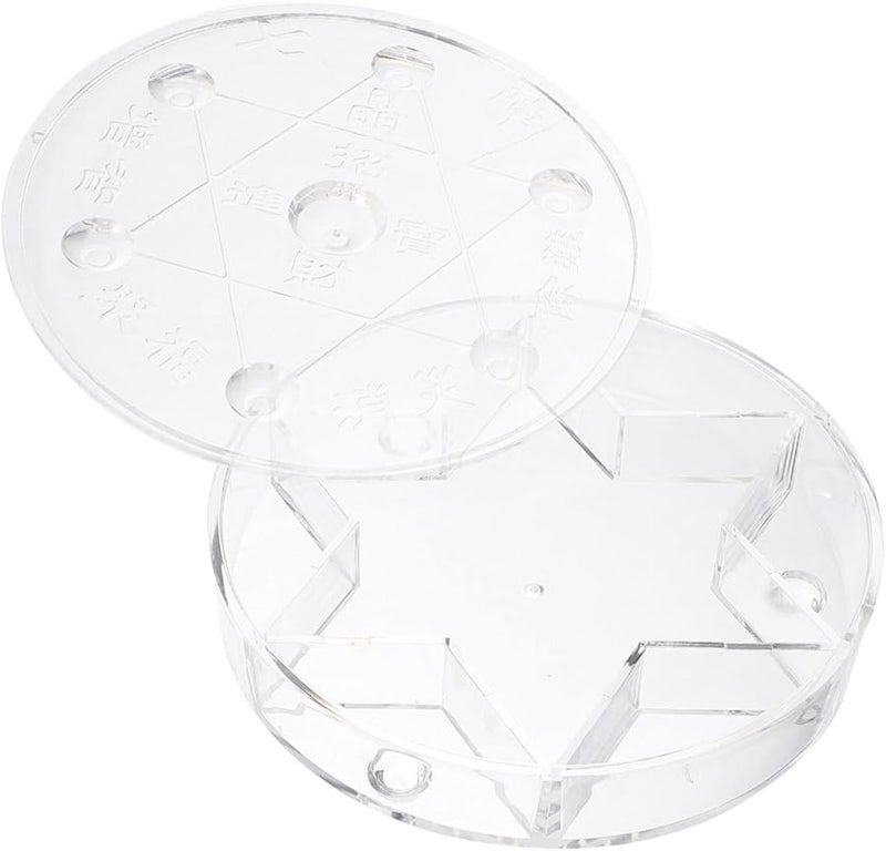 جلافي حامل عرض كريستال واضح لكرات العقيق قاعدة زخرفية حامل قاعدة - Image 1